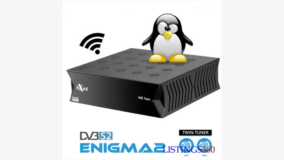Récepteur Satéllite SAT AXAS His Twin Enigma OpenATV Linux Double Tuners DVB S2 Serveur server IPTV TVheadend SAT IP